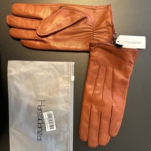 Brand new men’s Harssidanzar lined vegan leather gloves size L
